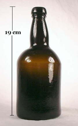 Dip molded ale bottle; click to enlarge.