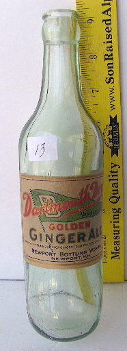 Early 20th century round bottom soda with an applied crown finish.