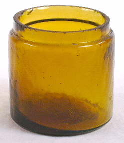 Ointment jar with a ground rim - ca. 1880s.